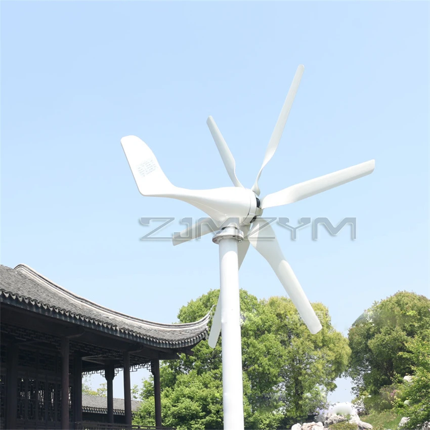 6 Blades 800W Wind Turbine Generator 12V 24V AC Home System Free Green Alternative Energy Solar Panels Home Energy