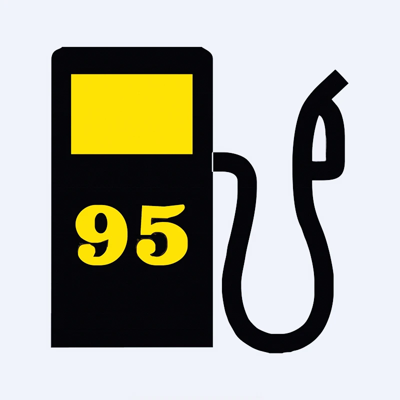 

10X10CM Exterior Accessories 95 Gasoline Car Sticker Decoration Auto Motorcycle Off Road Personalized Decal,KK