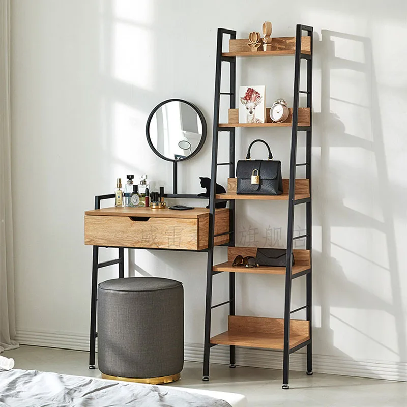 Wood Comfortable Vanity Table Modern Drawers Storage Modern Cabinet Dressing Table Cosmetics Beauty Vestidores Home Furniture