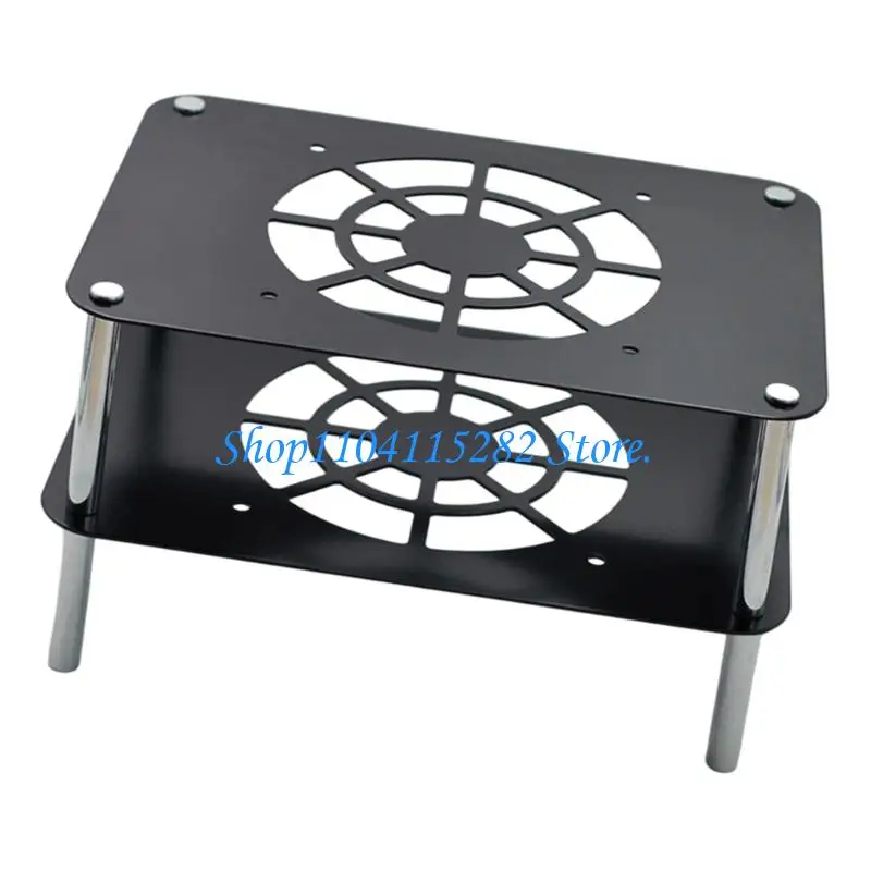  High Conductivity Aluminum Double Layer Router Heat Dissipation Cooling Stand