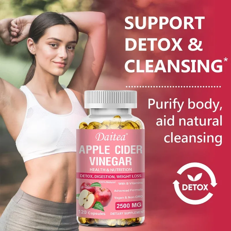 Apple Cider Vinegar Advanced Cleanse Digestive - 2500 Mg Natural Colon Cleanser To Remove Toxins and Waste for Men and Women