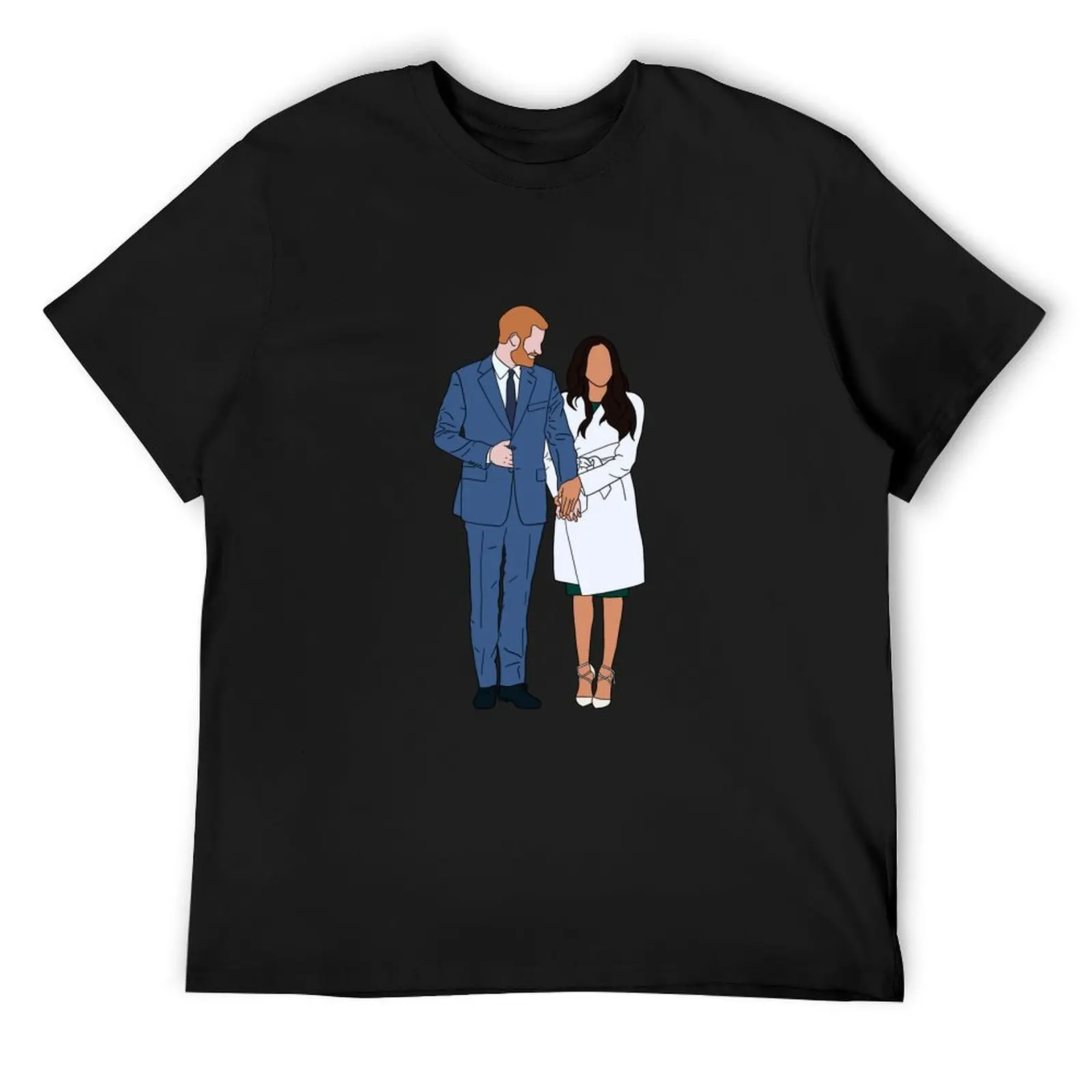 

Royal Engagement: Harry & Meghan T-Shirt anime figures summer top mens graphic t-shirts big and tall