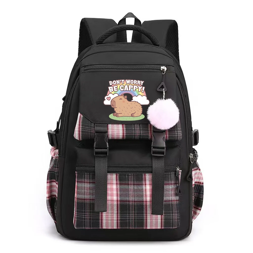 

Kawaii Capybara Stylish Computer Backpack College School Casual Daypack Teens Bag Large Capacity Adjustable Schoolbag