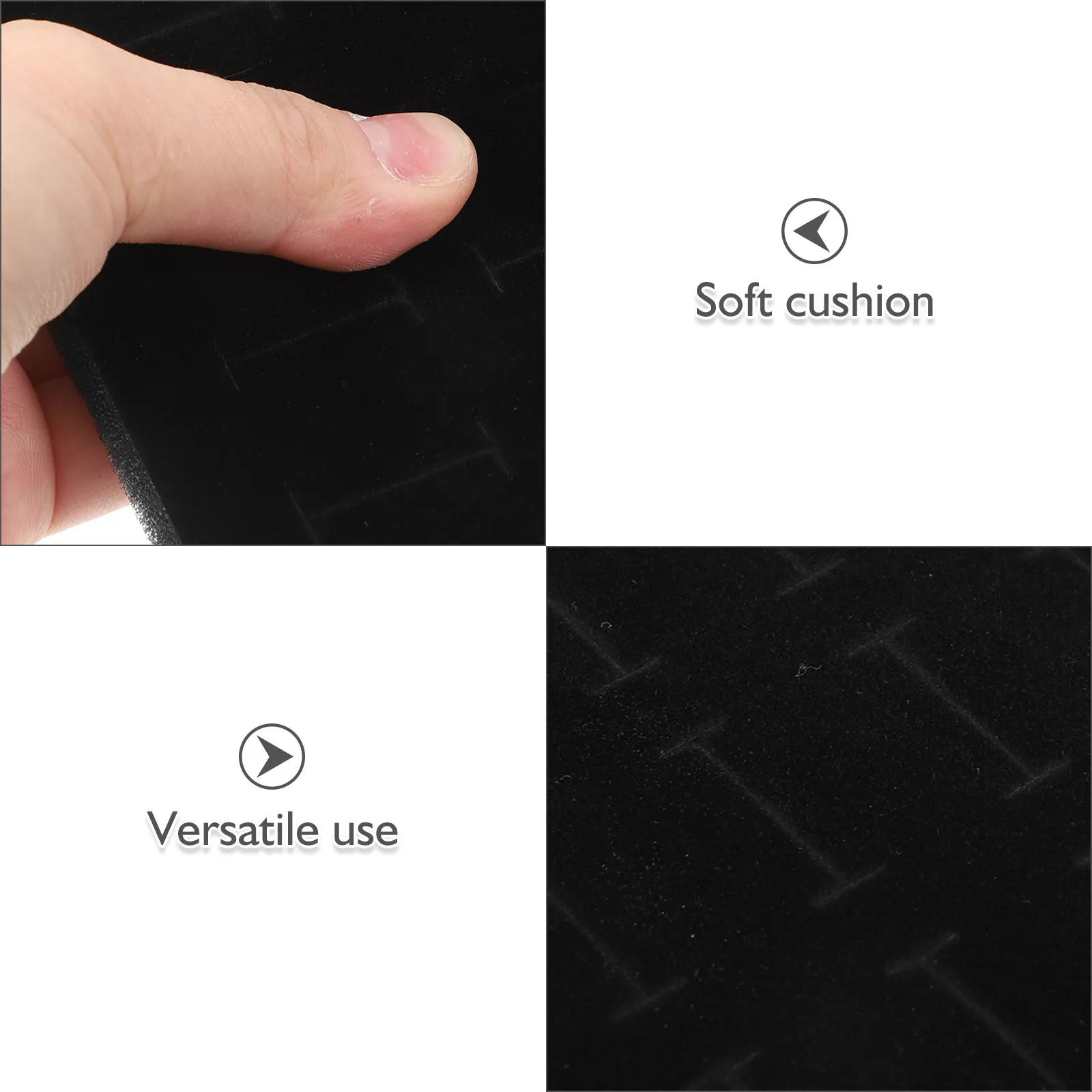 10Pcs Ring Insert for Jewelry Box Soft Sponge Cushion 36 Slot Organizer Display Insert Tray for Rings Earrings