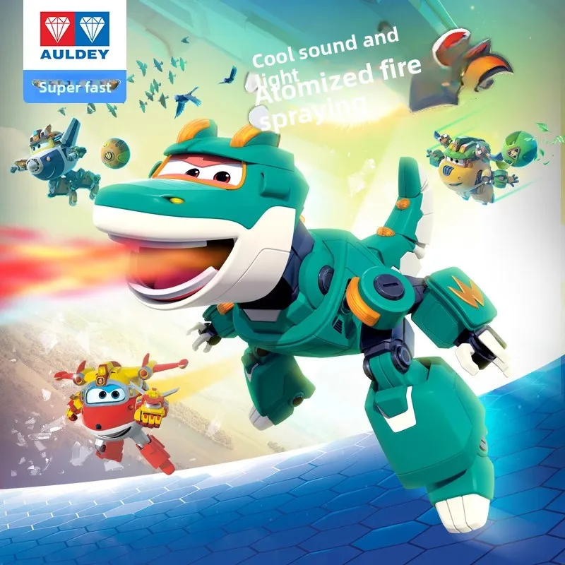 

AULDEY оригинальная серия Super Wings пожарная машина спрей Dazhuang аниме фигурка в сборе настольный орнамент модель игрушки Коллекционная модель