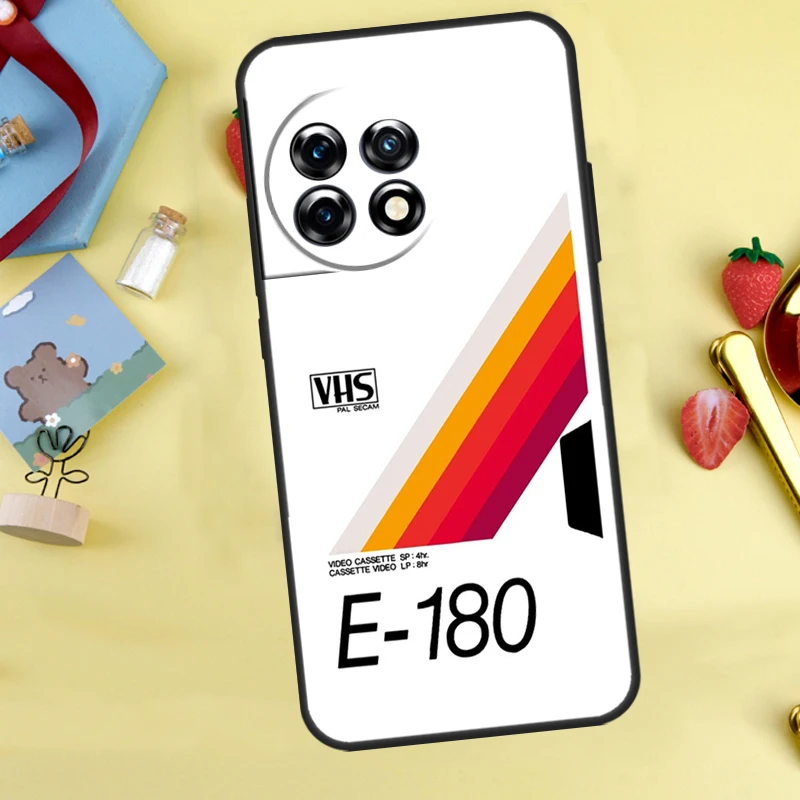 حافظة شريط VHS ريترو لهاتف OnePlus 13R 12R 13s 13 12 11 10 10R 10T 8T Nord 5 CE 4 2 3 Lite N10 N20 N30
