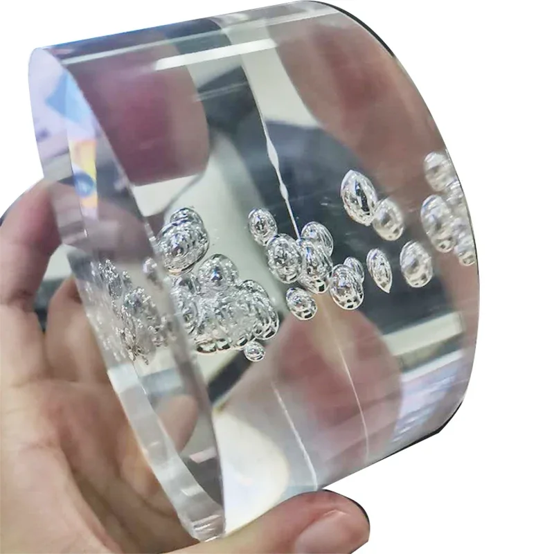 Bulle transparente transparente PMMA acrylique tige barre tige bâtons pôle colonnes