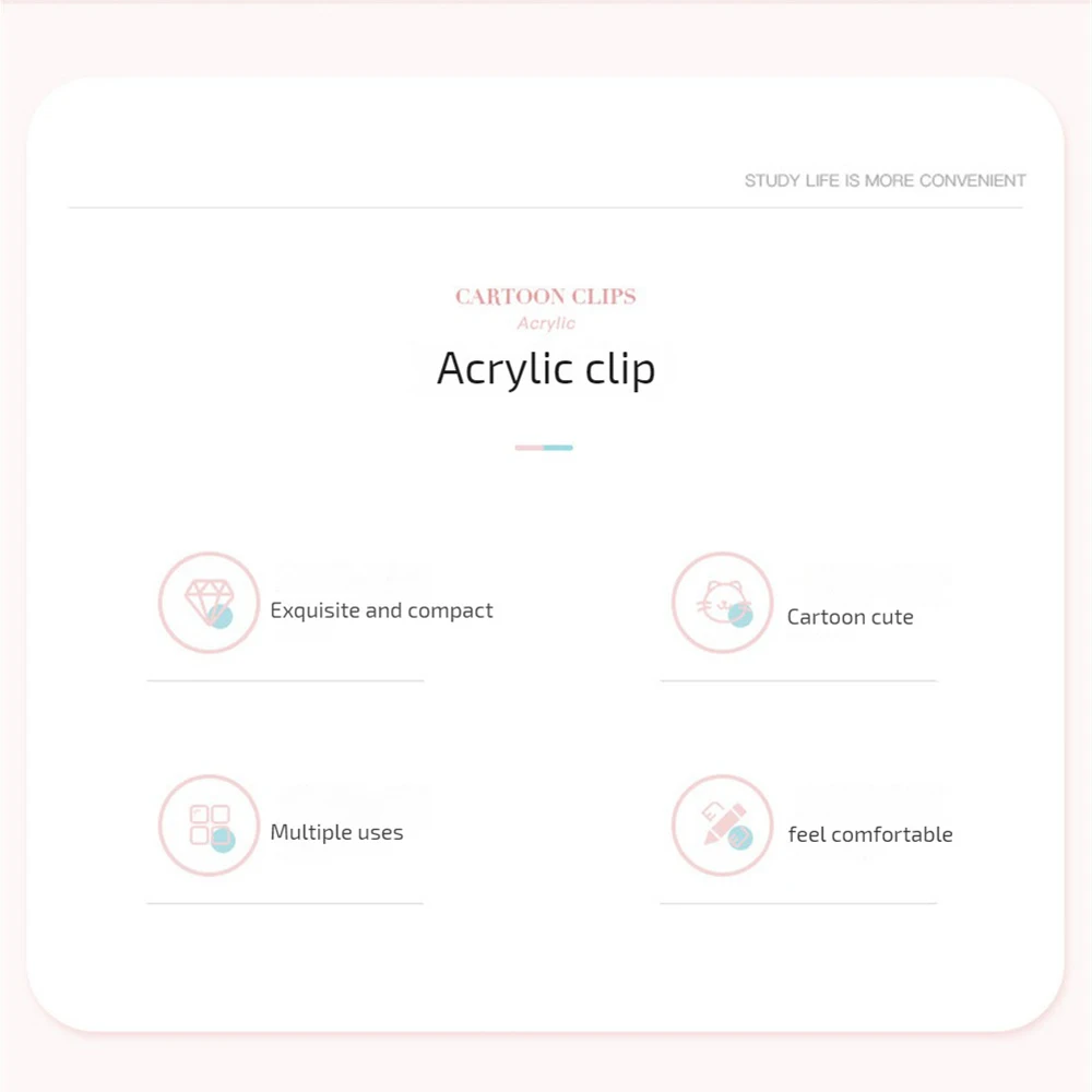 Clip Funny Test Paper Monster Classification Office Stationery Stationery Storage