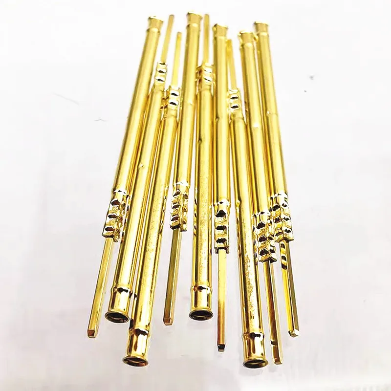 100PCS/package R100-1W Test Needle Sleeve Outer Diameter 1.67mm Length 38.3mm Brass Spring Test Probe Industrial Instrument Tool