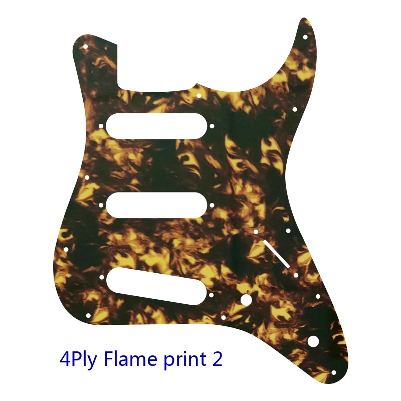 Pleroo Custom Guitar Parts - For US FD Squier Mini 3 Single Pickups Strat Guitar Pickguard Cratch Plate Multicolor Choice