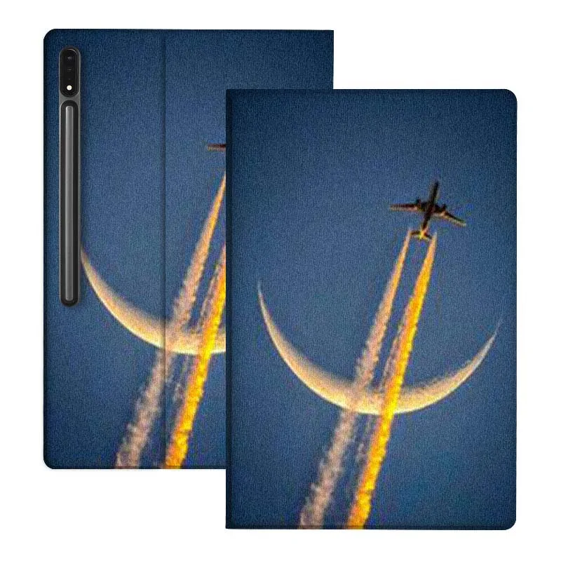 

Art Airplane Ship Pattern For Samsung Galaxy Tab S10 S9 S8 S7 FE Lite Soft Flexible Support Tablet Case Gift