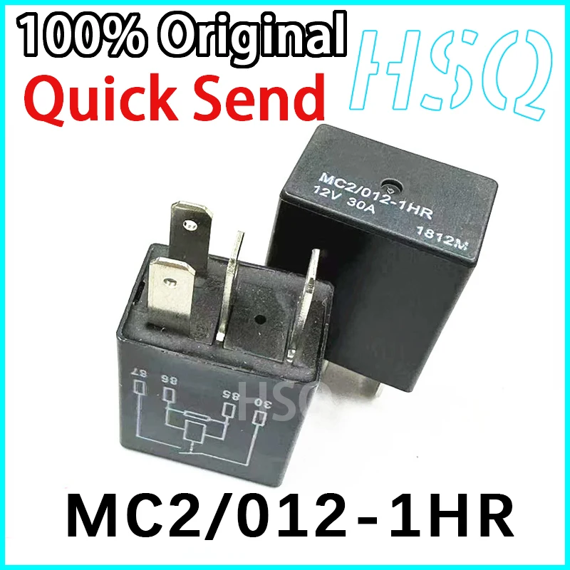 

1PCS MC2/012-1HR Automotive Air Conditioning Fan Headlight Horn 30A Relay 12V