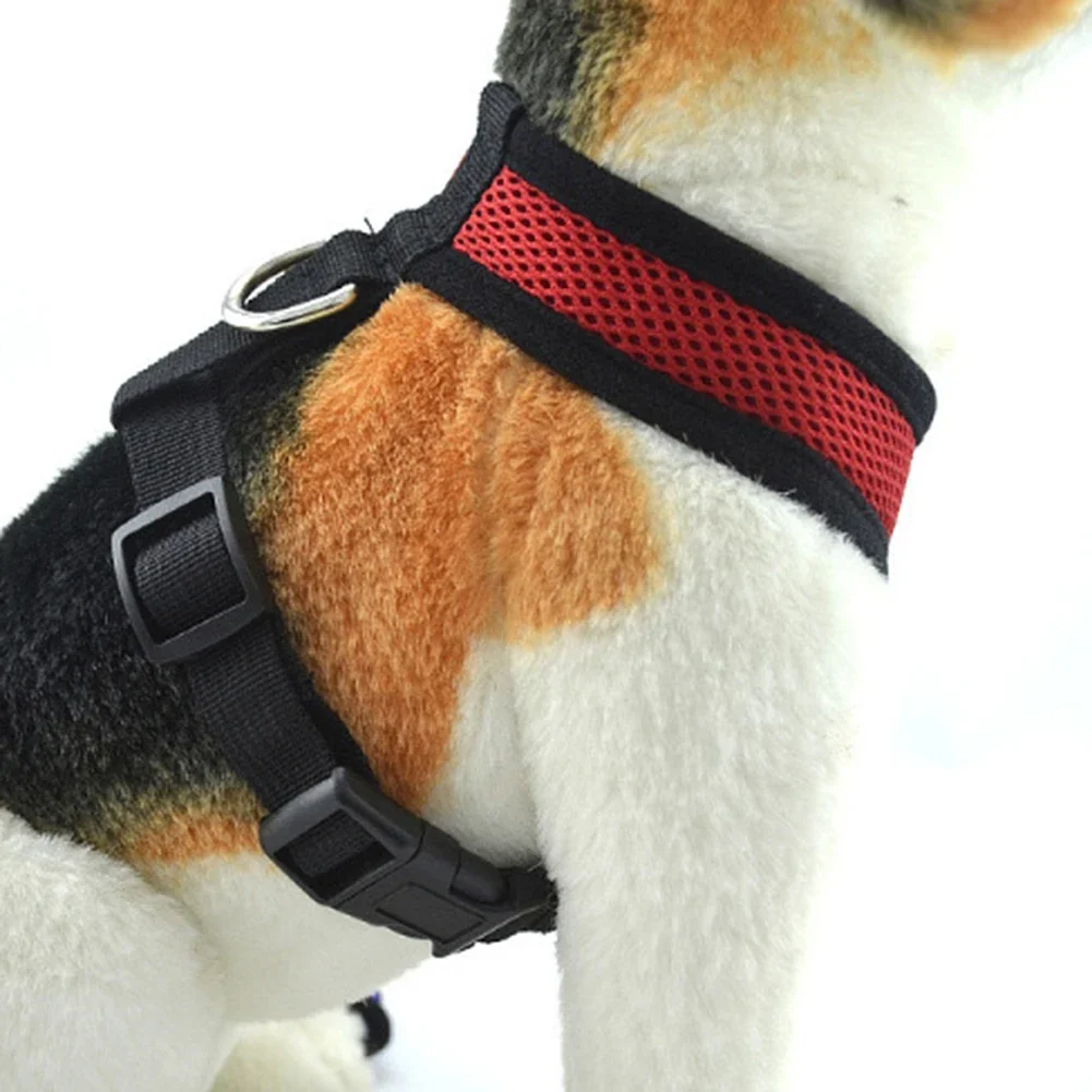 Pets Dog Harness for Small Dogs Cats No Pull Breathable Mesh Chest Strap Safety Dog Harness Vest Adjustable Collar Breast-Band