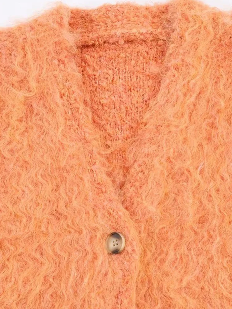 Frauen Mode Winter Neue Stricken Weiche Warme Kurze Weste V-ausschnitt Ärmellose Einreiher Lose Tops