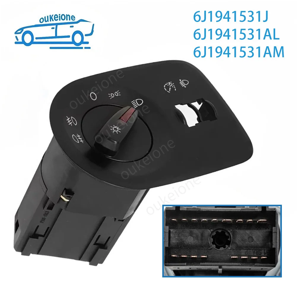 

Fog Light for Seat Ibiza 2009 2010 2011 2012 2013 2014 2015 Headlight Switch Main Control Button 6J1941531AL 6J1941531J