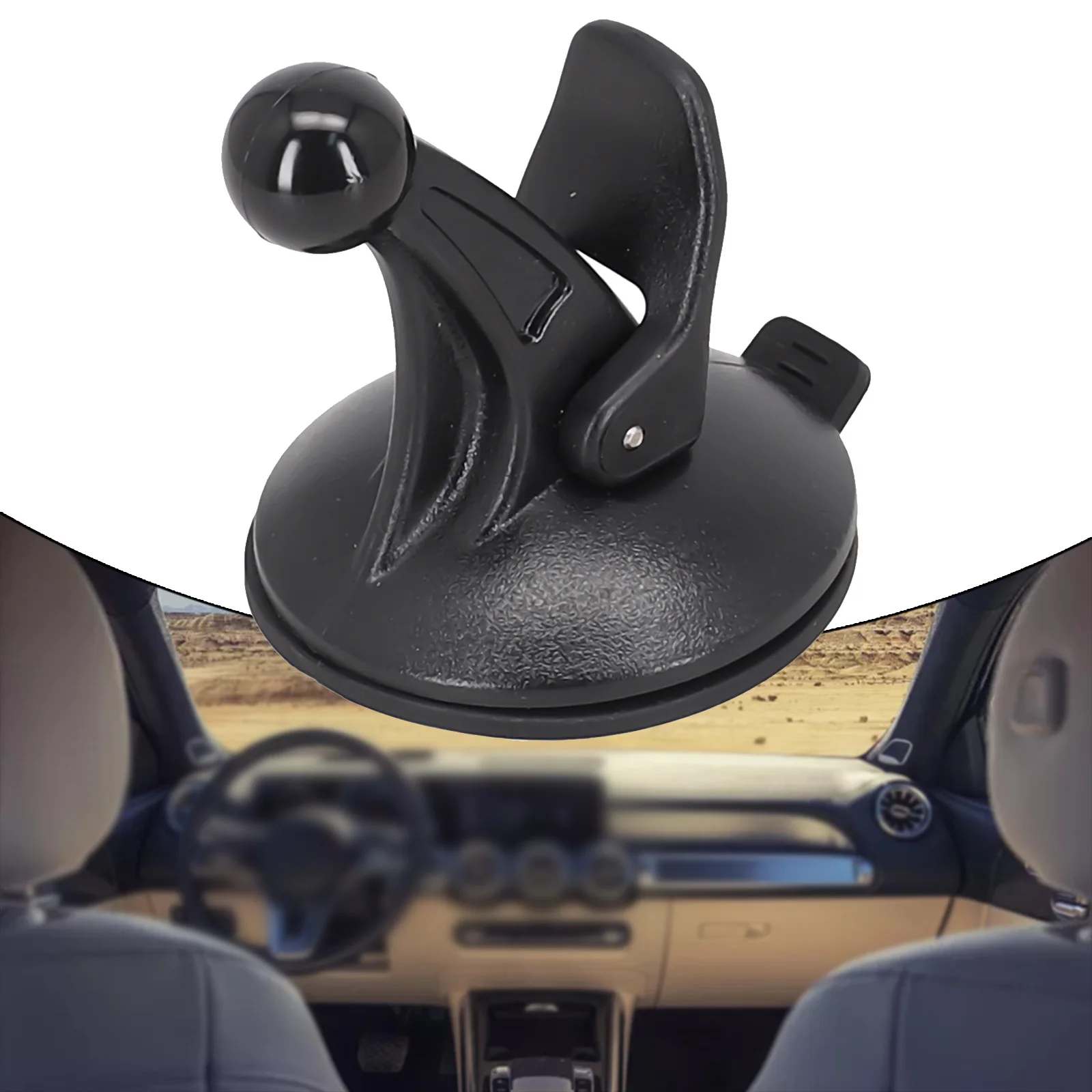 GPS Holders Car GPS Holder Plastic Replacement Suction Cup Windscreen Windshield Accessories Auto Black Useful