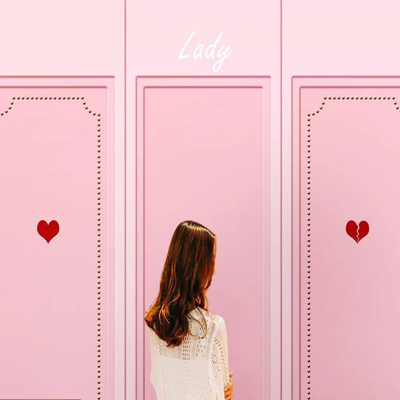 Customized product 3D simple pink net red gypsum mural studio beauty salon milk tea shop photo background wall wallpaper bedroom