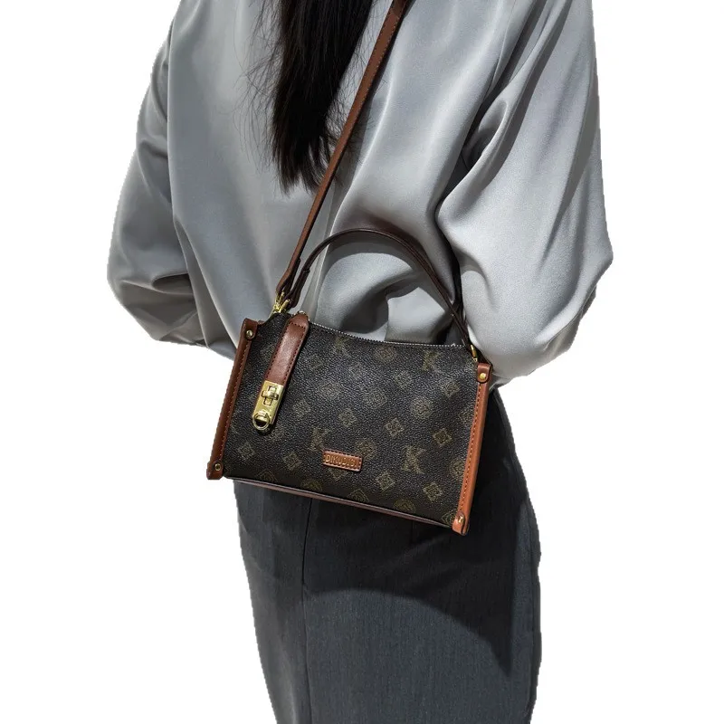 

2026 женская стеганая сумка через плечо, винтажная мягкая кожаная сумка через плечо, сумка-тоут с многосторонним ремешком-цепочкой для повседневного свиданий, повседневного использования