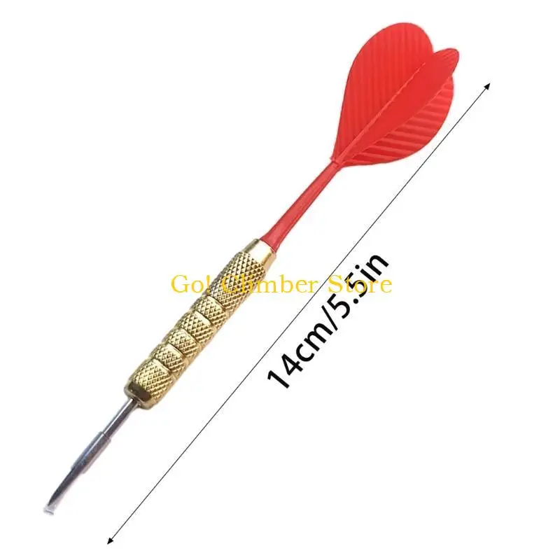 Q84C 6 قطع من السهام ذات الأطراف الفولاذية الاحترافية استبدال سهام التدريب بإبرة من الفولاذ الصلب