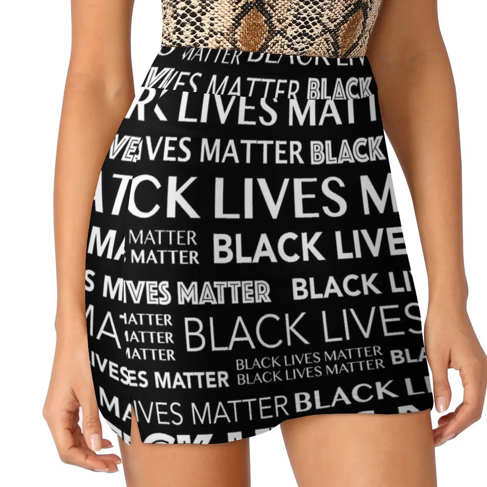 Black Lives Matter Women's skirt Sport Skort Skirt With Pocket Fashion Korean Style Skirt 4Xl Skirts Black Lives Matter Blm