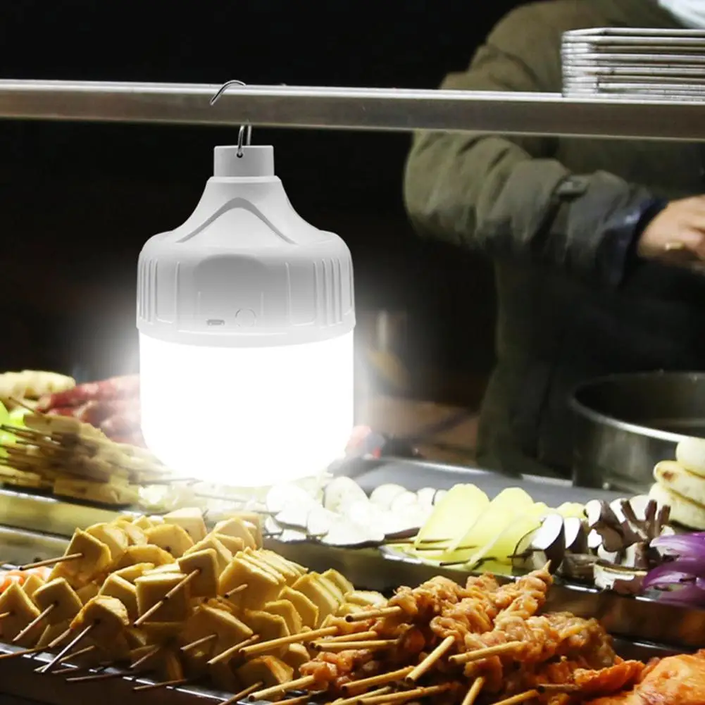 LED Emergency Light Bulb Stall Light Outdoor Camping Charging Wireless Lighting USB Energy-Saving Light