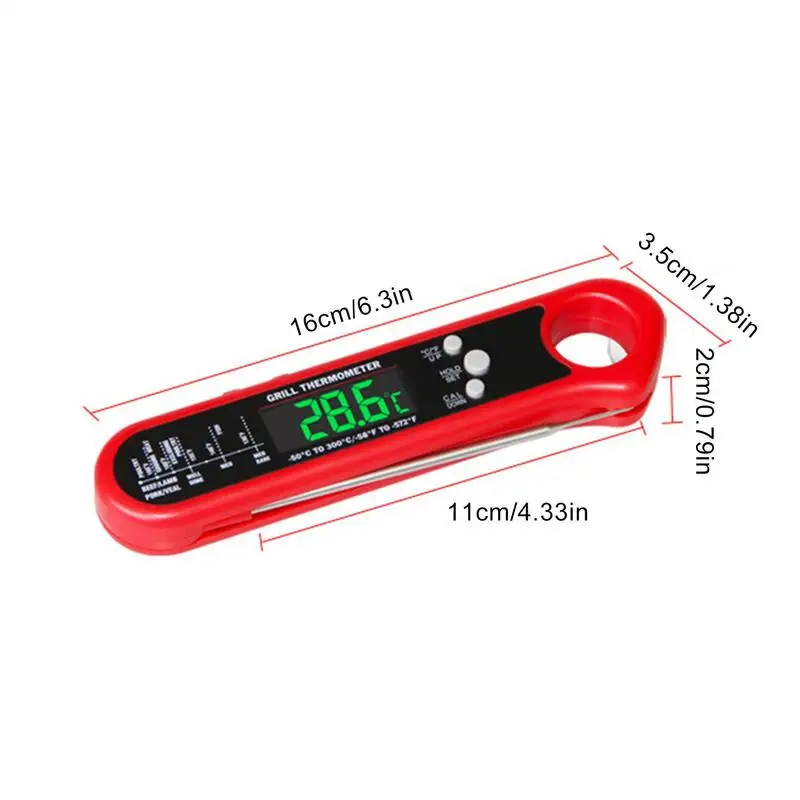 Waterproof Digital Backlight Folding Barbecue Kitchen Cooking Instant Readin Meat Thermometer Kitchen Tools