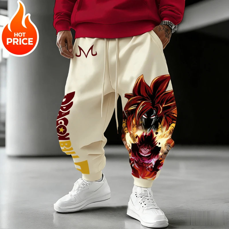 سوبر سايان سون جوكو أنيمي لعبة دراغون بول Harajuku الرجال السراويل الرياضية الشتوية الشارع الشهير النساء طماق غير رسمية Sweatpants للجنسين بوت #3