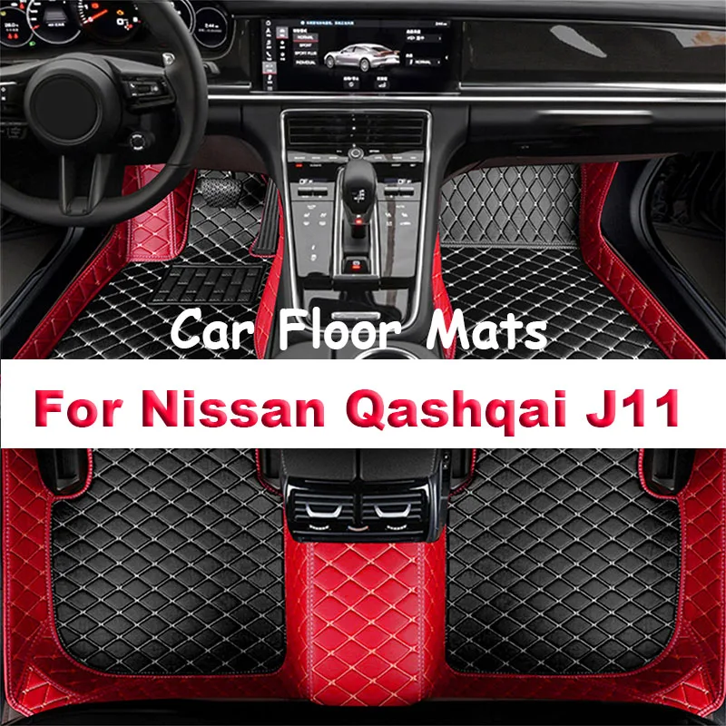 Tapis de sol de voiture LHD pour Nissan Qashqai, tapis, accessoires de protection, tapis, J11, 2023, 2022, 2021, 2020, 2019, 2018, 2017, 2016, 2015, 2014