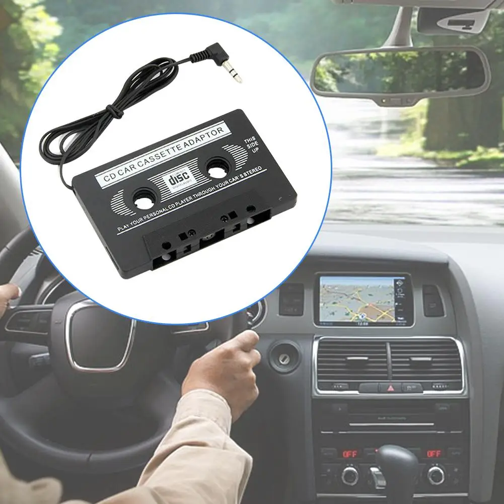 

Universal Car Cassette Tape Adapter Cassette Mp3 Player Converter 3.5mm Jack Plug For IPhone AUX Cable CD Player J9H1