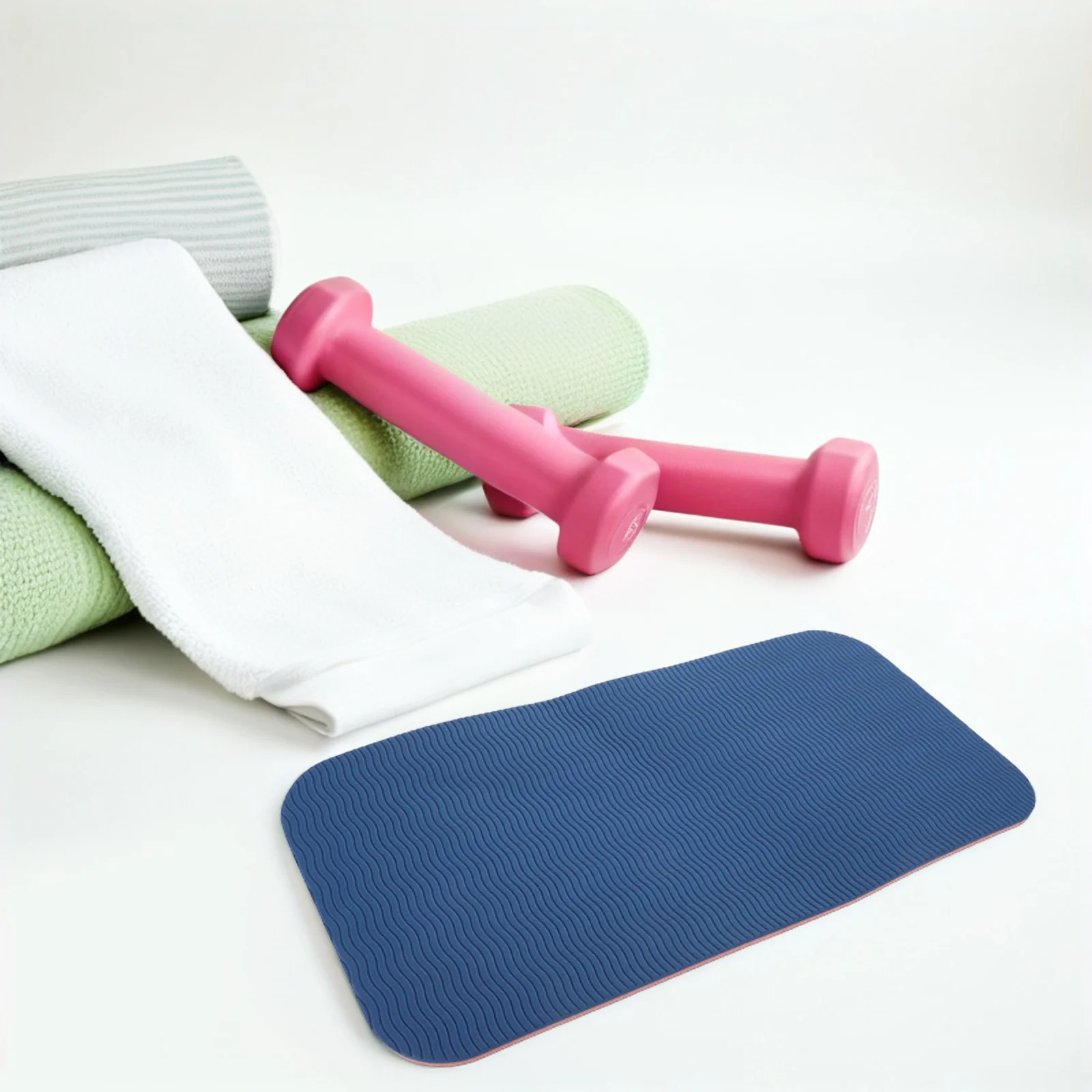 

Yoga Mat 34X17X0.6Cm Extra Thick Tpe Non Slip Fitness Floor Mat For Women Men Beginners Stretching Workout Gym Home Use