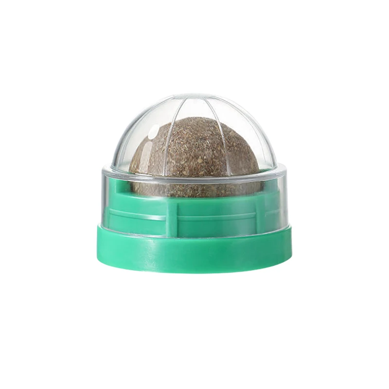 Natural Catnip Cat girevole Catnip Wall Ball Toys pulizia dei denti Catnip Toy