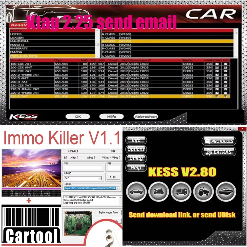 

2024 New ImmoKiller V1.10+Ksuite 2.80 Newest software work with kess V2 V5.017 for Cars/Trucks/Bikes/Tractros optimized running