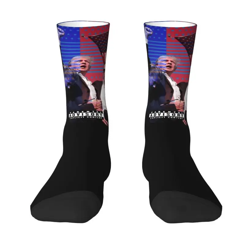 Custom Trump Will Be Back Dress Socks Men's Women's Warm Fashion American USA Crew Socks