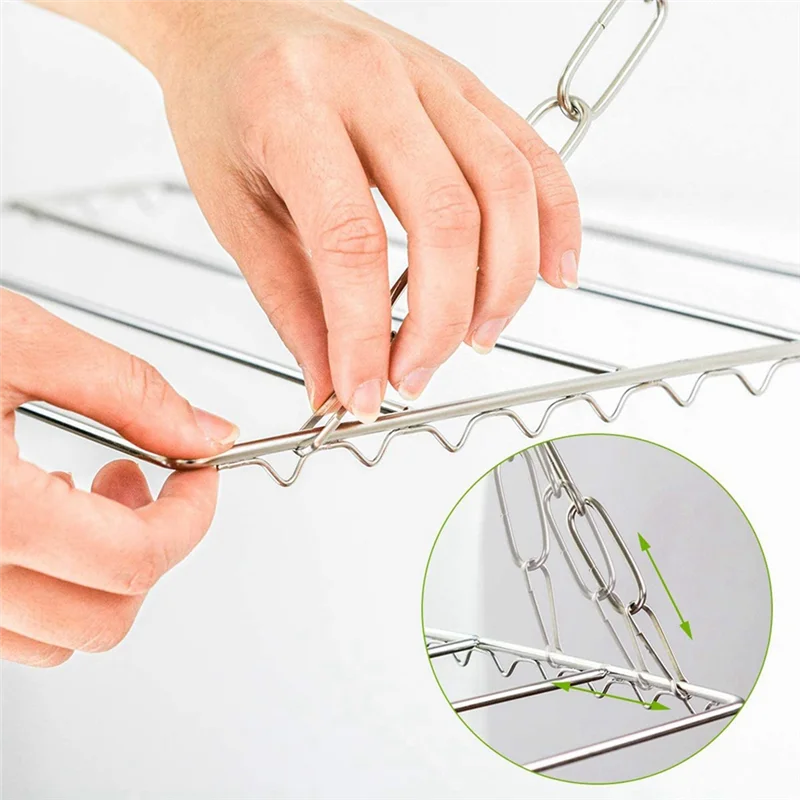 

B28C-4X Multifunctional Clothes Drying Rack, Stainless Steel Laundry Garment Drying Hanger For Hanging Clothes, Towels, Socks