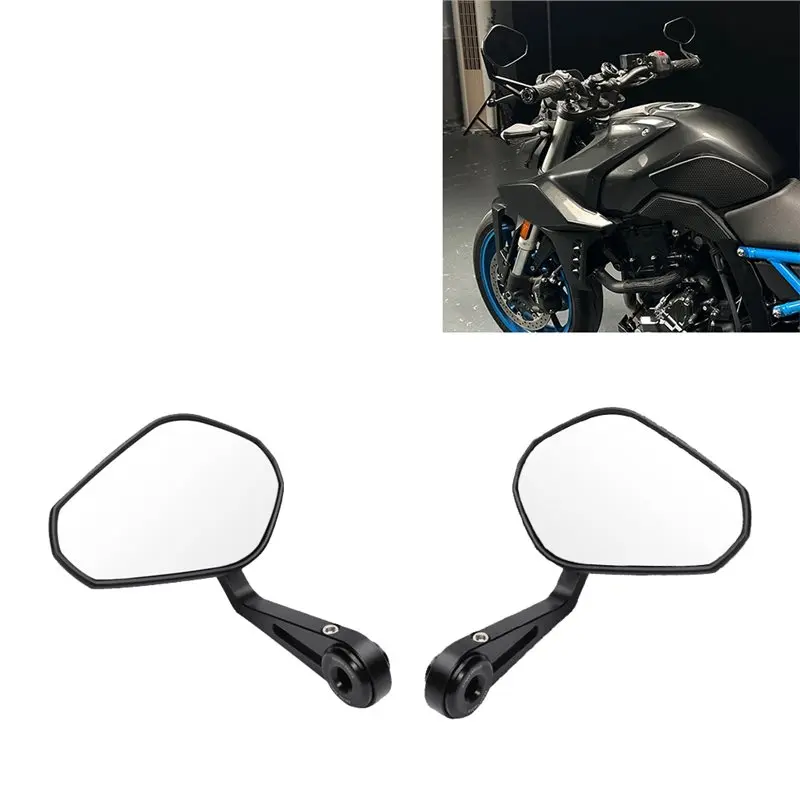 A96E-For Suzuki GSX-8S 2023-2025 Motorcycle Adjustable Rearview Mirror Handlebar Side Mirrors Bar End Mirrors