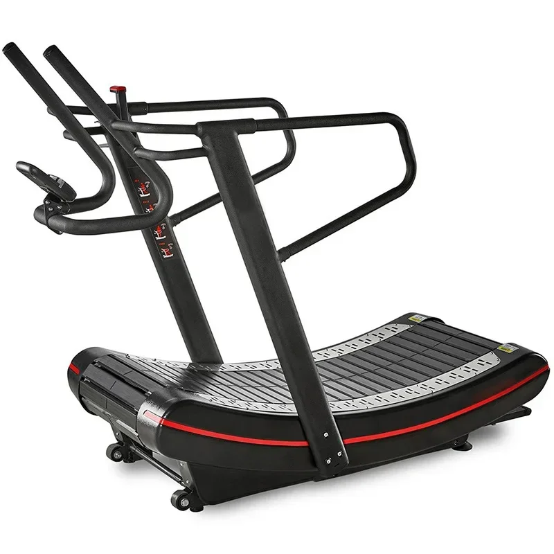 Commercial Home Mechanical Treadmill Large Track Arc Magnetic Control Fitness Equipment Adjustable Resistance