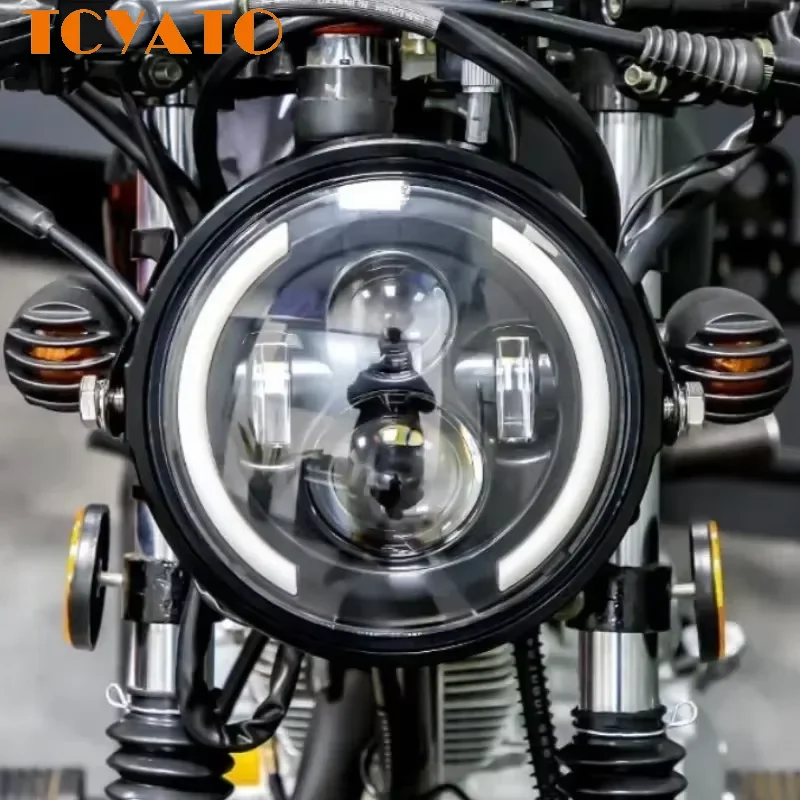 Universal Motorcycle Led Headlight Projector - TCYATO, светодиодная фара мощностью 50 Вт,