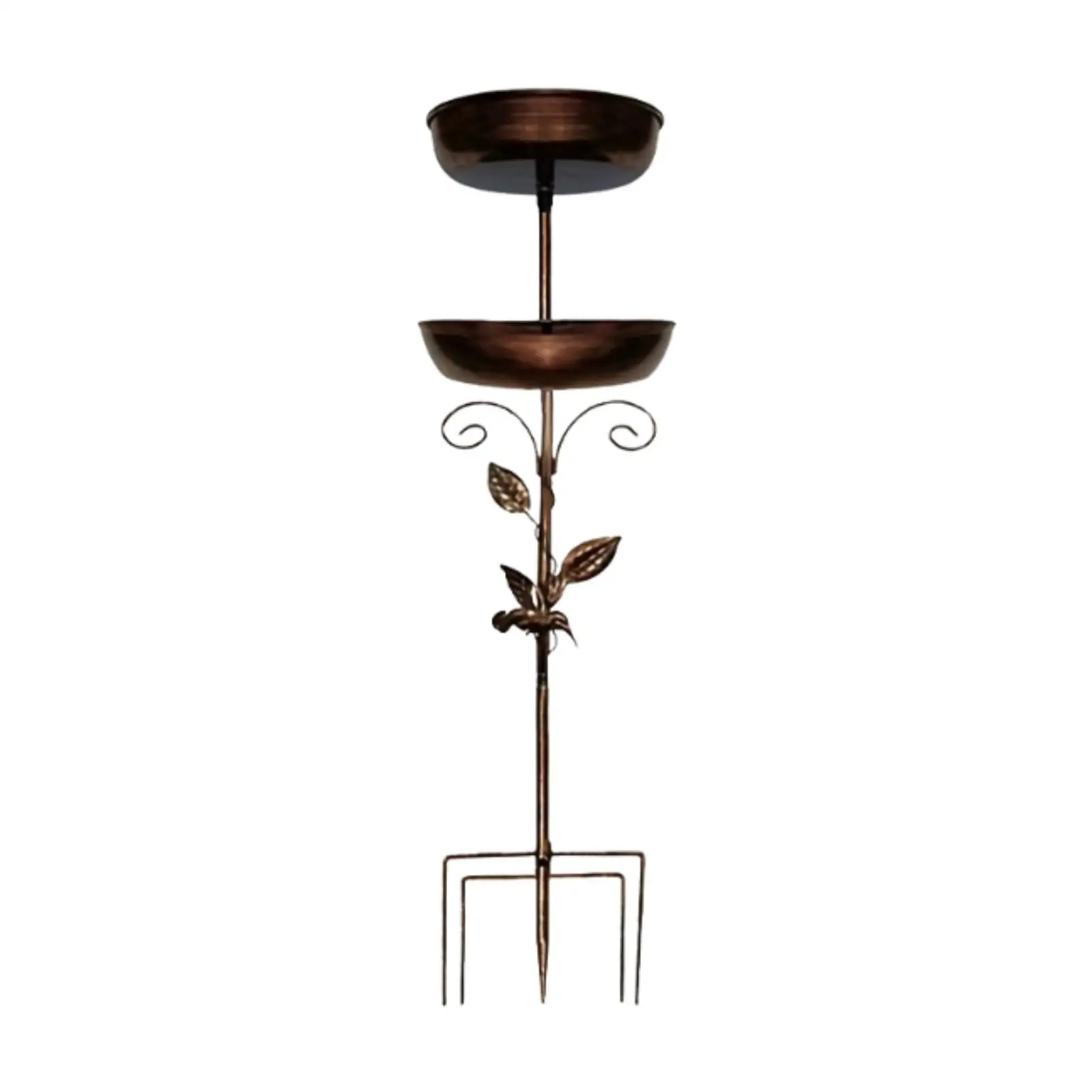 

Metal Bird Bath Ornament Vintage Metal Bird Feeder for Yard Patio Garden