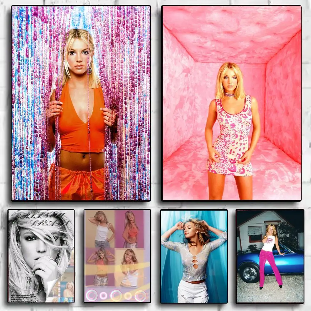 Singer B-Britney Poster Modern  Wall Art Aesthetic Minimalist Bedroom Decor Cafe Home Gift
