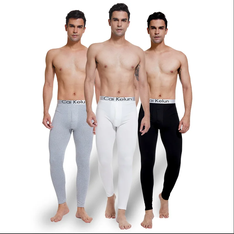 2026 Men's Thermal Underwear Pants, Slim Leggings, Fleece Thickened Skinny Warm Long Pants, Men's Warm Pants For Autumn Winter ﻿