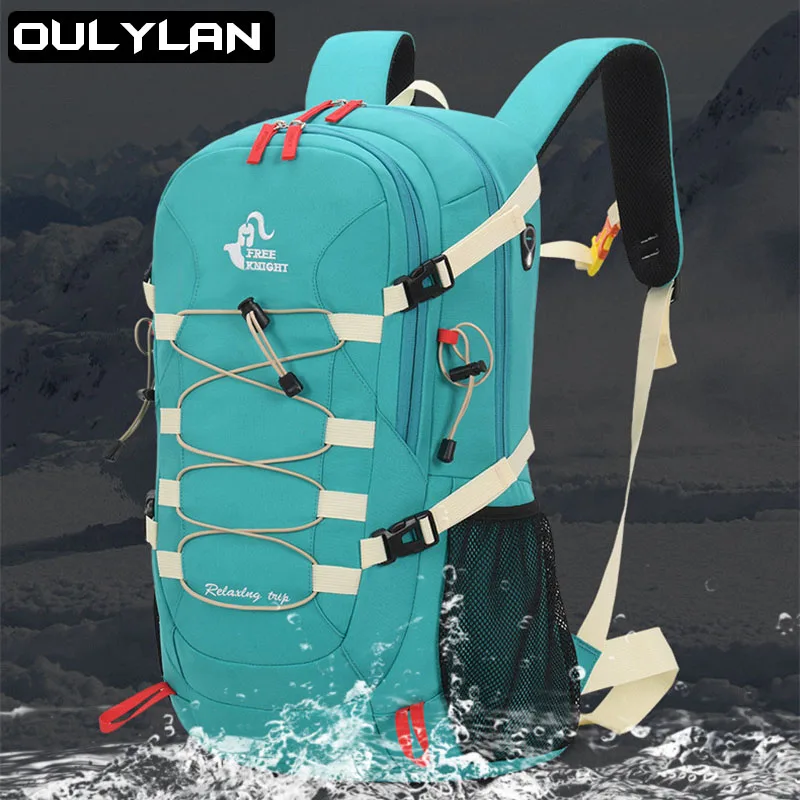 

Backpack Light Camping Hiking with Rain Cover Mountaineering Bag 40L Waterproof Oxford Cloth Bag for Men Women Outdoor Backpack