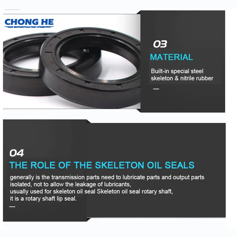 2pc/4pc/8pc/16pc 38x52x11 38 52 11 Motorcycle Shock Absorber Front Fork Damper Oil Seal For Suzuki GSXR400 GSXR 400 H 38*52*11 - Image 3