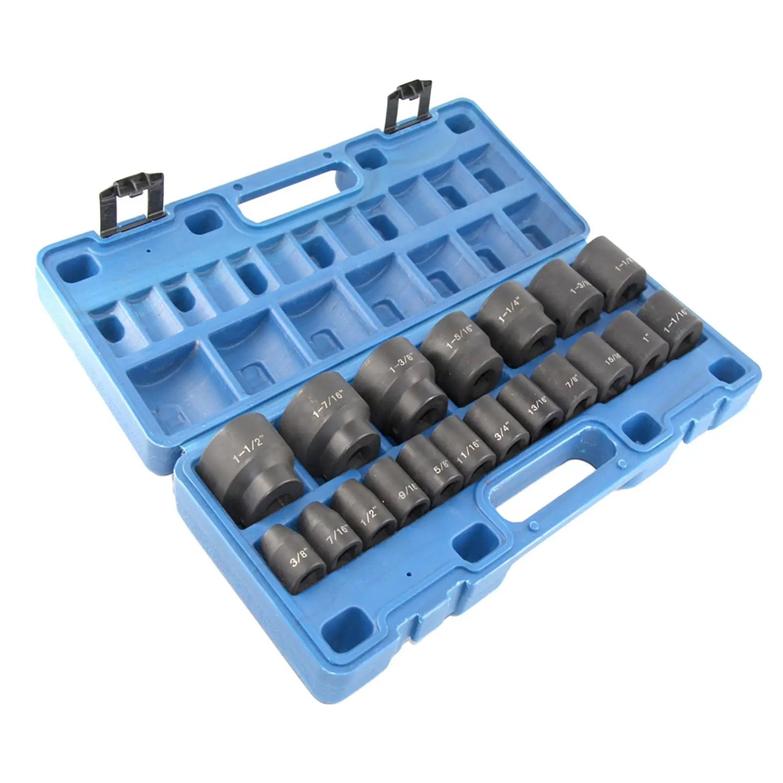 19Pcs Impact Socket Set Professional Manufacturing Drive Socket SAE 1/2