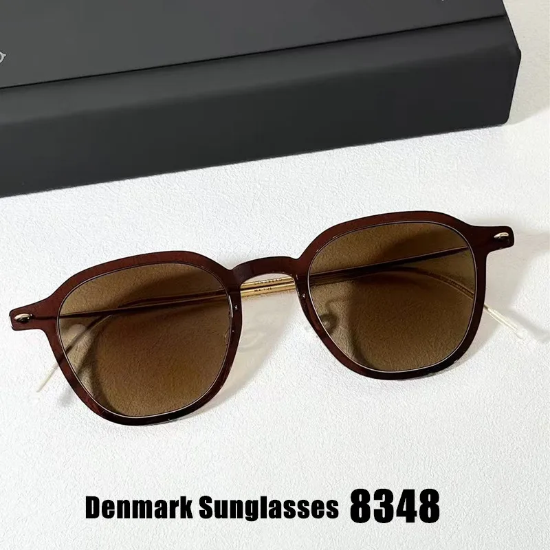 

Denmark Brand Polarized Sunglasses 8348 Men Titanium Ultralight Screwless Sun Glasses Women Outdoor Driving Eyeglasses Gafas New