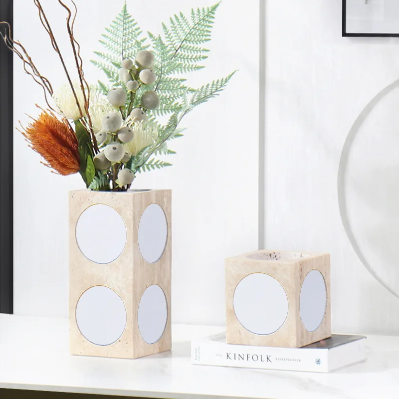 Modern, vase living room flower arrangement dried flower model room entrance desktop soft decoration flower ornament