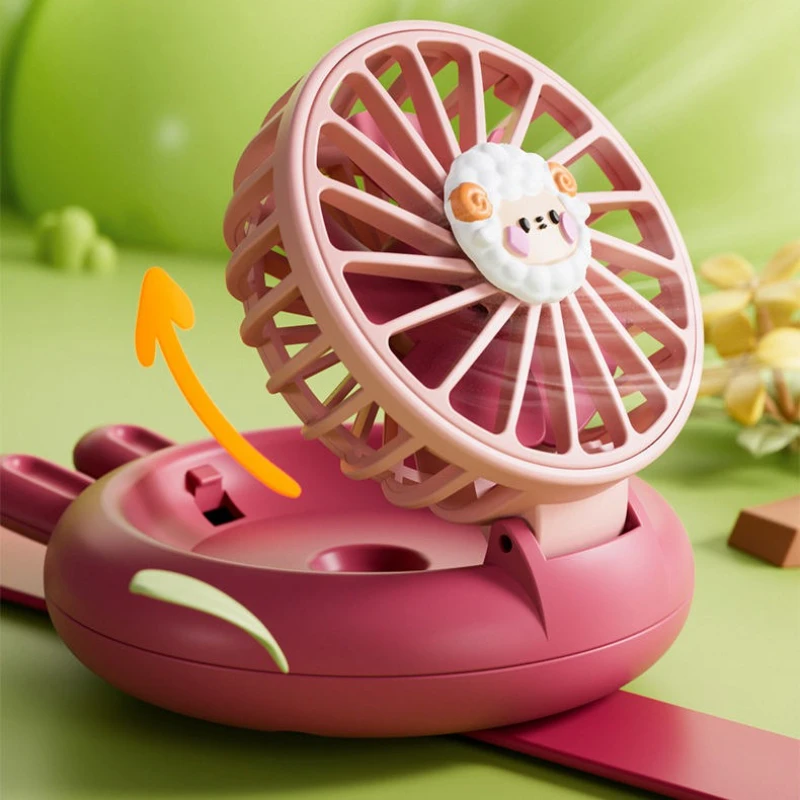 3 Speed Mini Foldable Fan USB Charging Portable for Children Pet Cooling Outdoor Camping Desk Table Installation