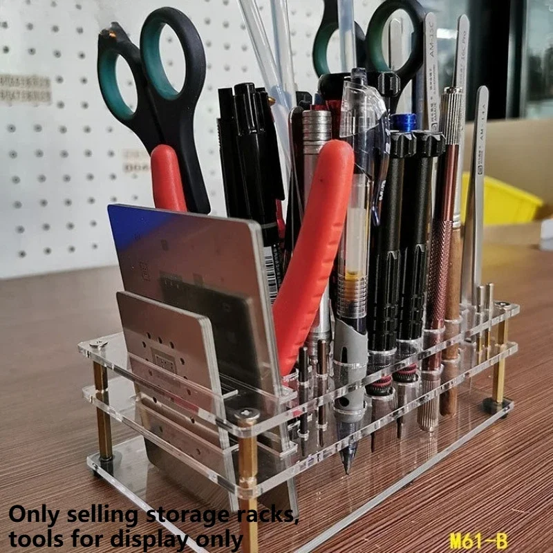 Phone Repair Tool Storage Rack Multifunctional Plastic Storage Box Screwdriver Tweezers Carving Knife Rack Acrylic Tools Racks
