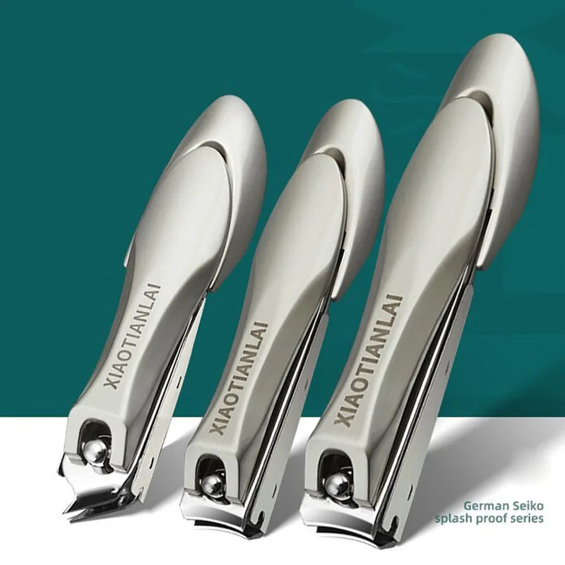 Nail Clippers Stainless Steel Sharpest Nail Cutter Duty Curved Edge for Adult Men Women Swing Out Nail Cleaner/File