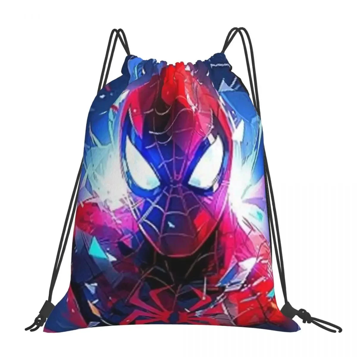 Spiderman Drawstring Back Pack Bag Travel Storage Package Teenagers Beach Tote Bag School Sport Shoe Bag Portable