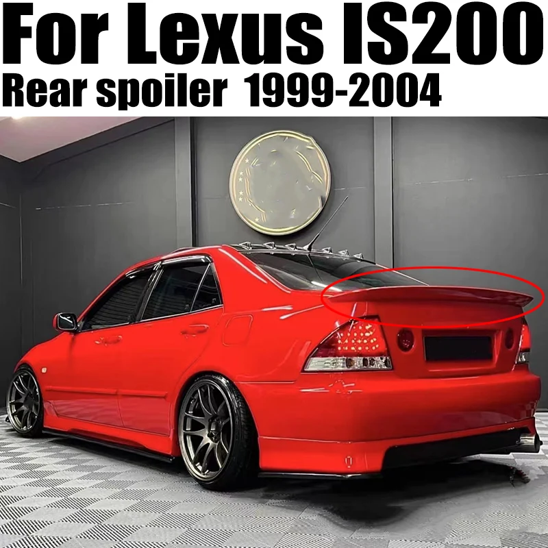 IS200 Modified TRD Style Black/Carbon Fiber Rear Trunk Luggage Compartment Spoiler Car Wing For Lexus IS 1999~2004